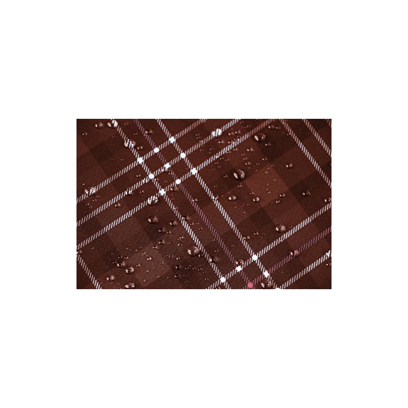 MARUTO(マルト) Thick 2-Tier Check Front Basket Cover, Check Brown 35032