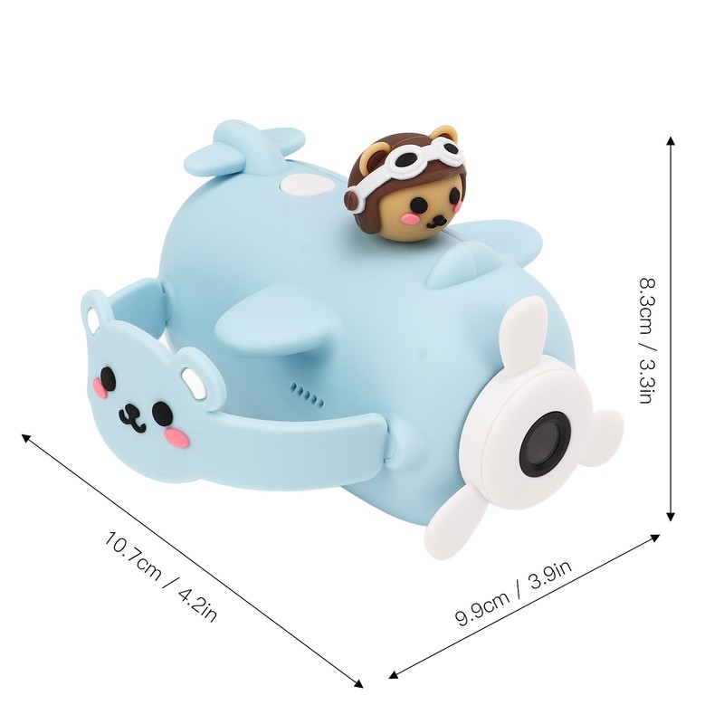 Kids Camera Cartoon Bear Blue Handheld DV 50 Million Dual