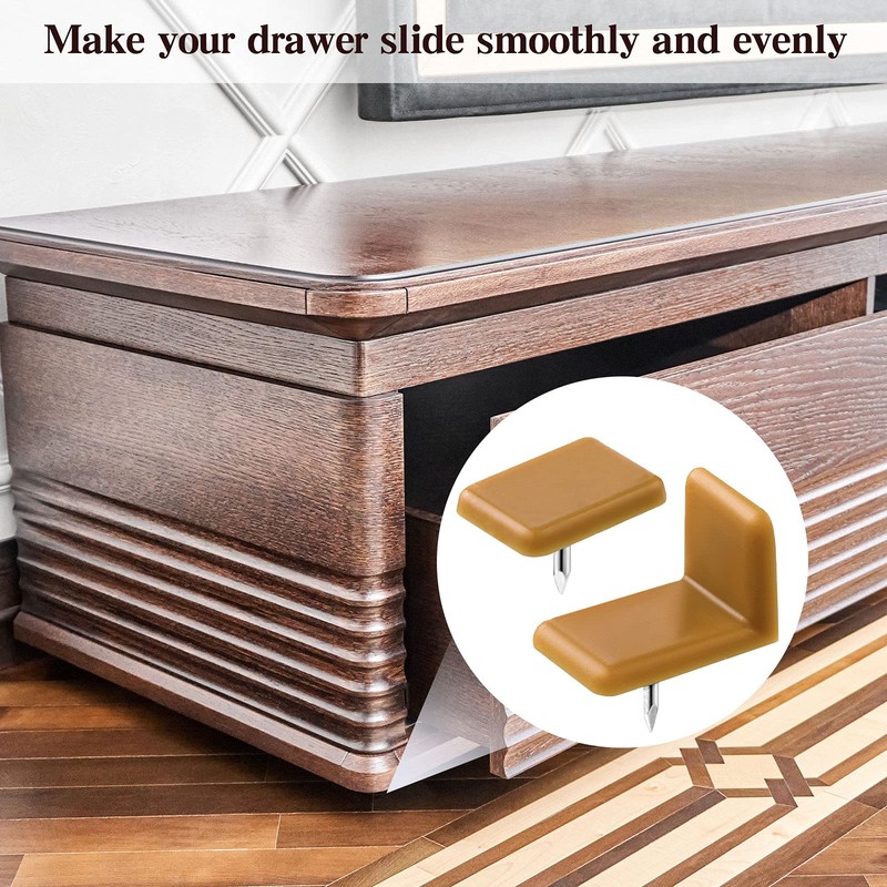 Maitys Plastic Drawer Glides and Slides Drawer Stoppers for Dresser