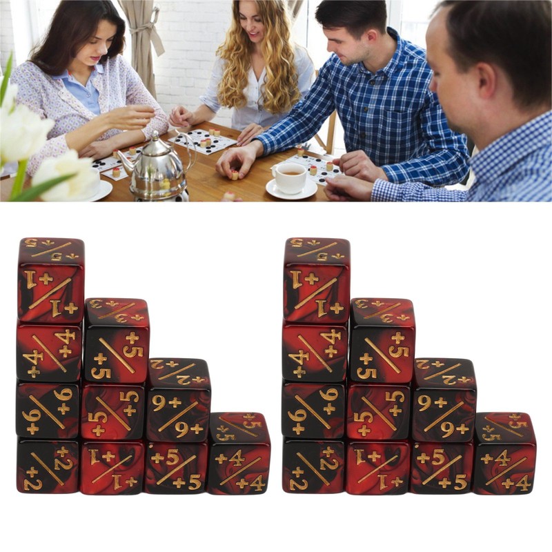 20PCS 6 Sided Dice Set for Kids 16MM Plastic Educational