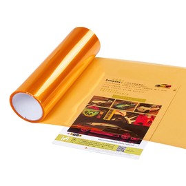 Samcos Headlight Film 30x120cm Tail Lamp Film Car Wrapping Film Eye Line Film Automotive Motorcycle Headlight Tail Lamp Fog Lamp Applicable Sticker UV Protection Easy Installation (Orange)