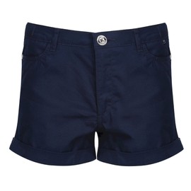 Regatta Denisha Short Kids' Part-Elasticated Walking Shorts. Featuring Multiple Pockets and Coolweave Fabric. Blue