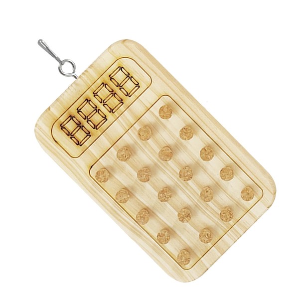 Parrot Chewing Cork - Wooden Biting Training Bird Toy -