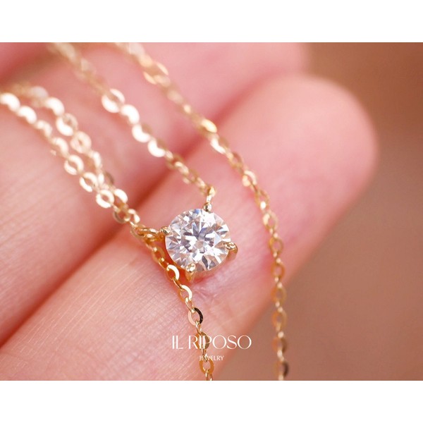NEW PURA18K Gold CZ Necklace • Necklace In Sterling Silver • Necklace For Her • Necklace For Bridesmaid Gifts -- N3032