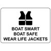 Aluminum Horizontal Metal Sign Multiple Sizes Boat Smart Safe Wear