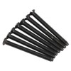 Taskar 40mm Black Nickel Flat Head Screws for Flat Plate