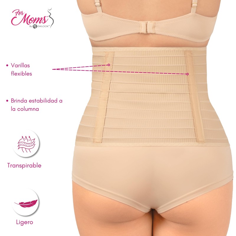 For Moms Faja Envolvente Corta Postparto Multilíneas Extra Suave –