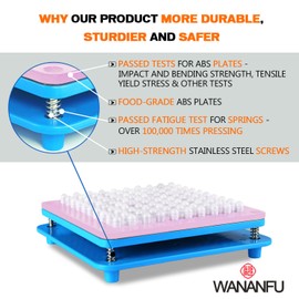 WANANFU Capsule Filling Machine for Size 4 Empty Capsules Vegetarian or Gelatin, Detailed Instructions and Spoon Included