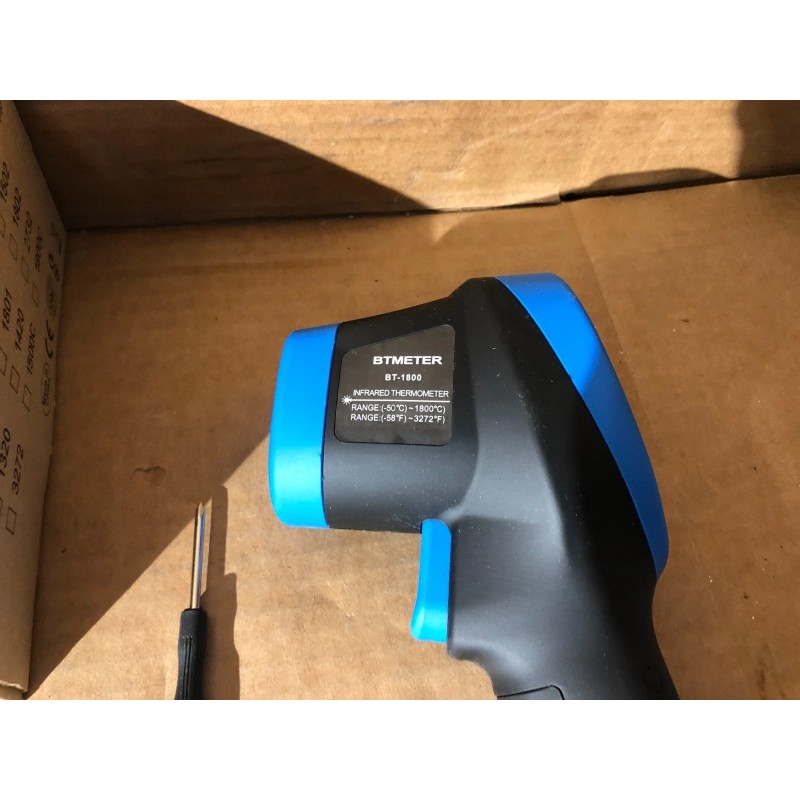 BTMETER BT-1800 High Temperature Infrared Thermometer IR Handheld Temp Gun,-50C~1800C