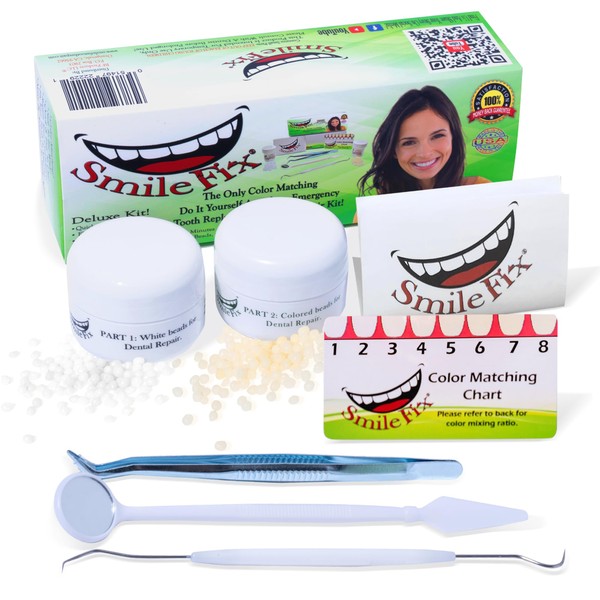 SmileFix Deluxe Dental Repair Kit - Color Matching Compound -