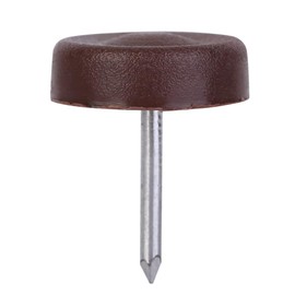 100 Uds Almohadillas Deslizantes para Muebles Herrajes para Muebles de Plástico, Patas de Muebles, Deslizadores de Uñas, Pies de Mesa(100pcs plane 18mm thickness 5mm)