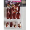 24 Pcs Square Press on Nails Fall Short Fake Nails