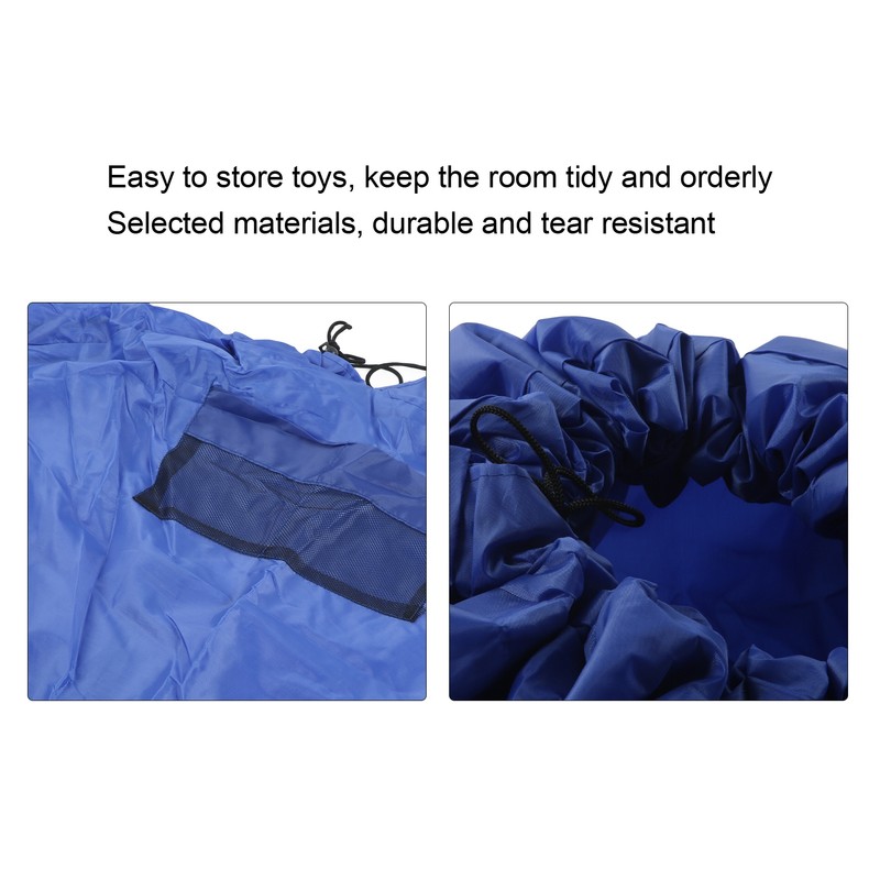 Drawstring Toy Play Mat Polyester Outdoor Indoor Waterproof Toy Storage
