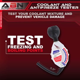ABN Deluxe Antifreeze and Coolant Tester Hydrometer Tester – Automotive Antifreeze Tester for Ethylene Glycol Coolant