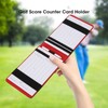 Golf Counter Card Golf Scorekeeper Card PU Lightweight Scorecard Holder