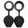 JCBIZ 6pcs 22m Black Door Lock Dust Cover Rubber Waterproof