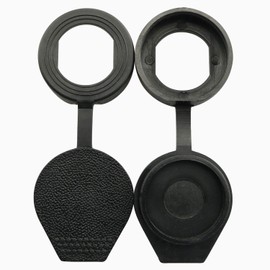 JCBIZ 6pcs 22m Black Door Lock Dust Cover Rubber Waterproof Caps Prevent Dust, Enhance Cam Lock Life Plastic Material