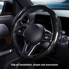 Car Steering Wheel Cover Carbon Fiber Snap On Steering Wheel