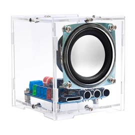 YYSOLDER HD Speaker Transparent Shell Sound Multiple Audio Input Modes Soldering kit Electronic Electronic Project kit Electronic Component kit