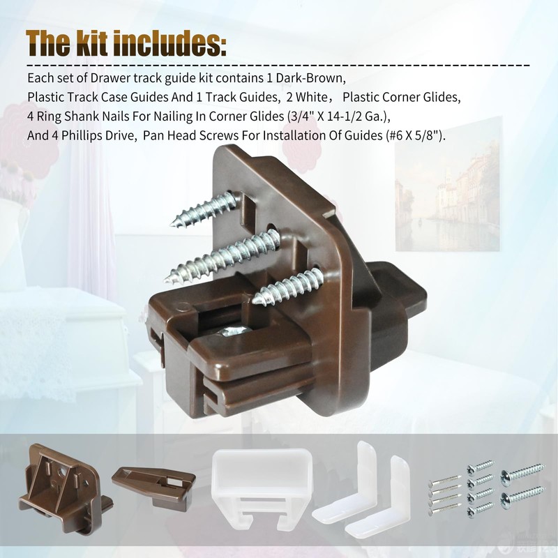7 Set R 7321 Track Guide and Glides Replacement,Drawer Track