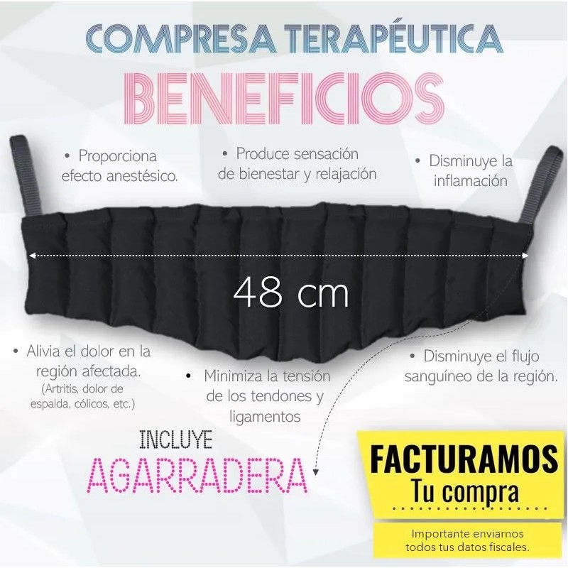 Compresa De Semillas Terapéutica Cervical Cuello Con Hierbas Morada