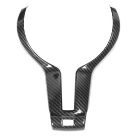 VOBOR Steering Wheel Trim ABS Carbon Fiber Style Interior Decoration for F20 F21 F30 F32 X5 X6 M‑Sport