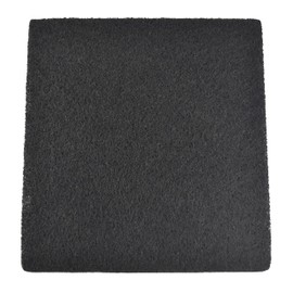 HQRP 12-Piece Activated Charcoal Carbon Litter Box Filters for Hooded Cat Litter Box, 6 x 6.5 Inch Trimmable Pads, 10mm Thick