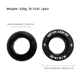 RISINGFIT Olympic Barbell Clamps 2 Inch, Press Lock Quick Release Locking Weight Clips, Black Heavy Duty Barbell Collar Pair for Weightlifting, Fitness, Workout, and Strength Training