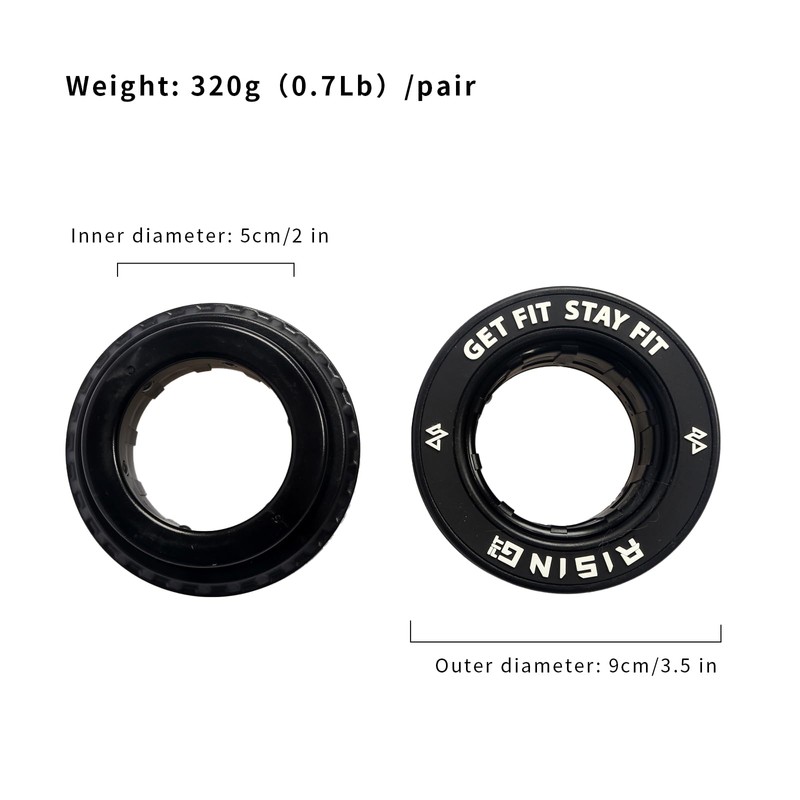 RISINGFIT Olympic Barbell Clamps 2 Inch, Press Lock Quick Release
