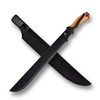 REAT Gardening Heavy Duty Machete,24" Full Tang Machete with Shaeth,Ergonomic