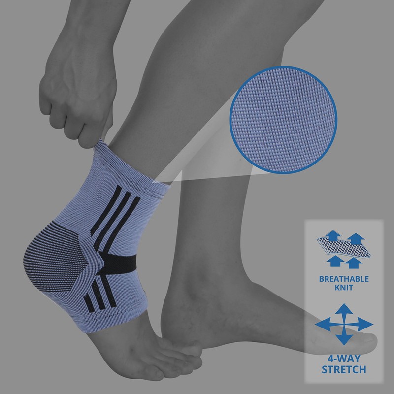KEDLEY Ankle Support Sleeve | Premium Elasticated Compression Foot Sock