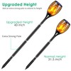 TomCare Solar Lights, 43" Waterproof Flickering Flames 96 LED Torches