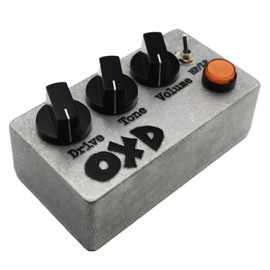 Hand-made Overdrive Pedal, Overdrive Guitar Pedal with Two Effects, Bright and Flat, True Bypass, DC 9V, Pedal for Electric Guitar Retro style color