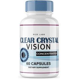 rize labs Clear Crystal Vision Supplement, Clear Crystal Vision for Blurry Eyes, ClearCrystal Vision to Support Healthy Eye Functions, Clear Crystal Vision Formula Reviews (60 Capsules)
