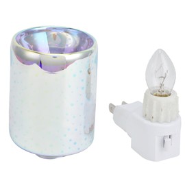 Calentador de Cera Eléctrico, Lámpara de Fusión de Cera Enchufable en Forma de Cilindro para Dormitorio para el Hogar (Enchufe de EE. UU. 120V)