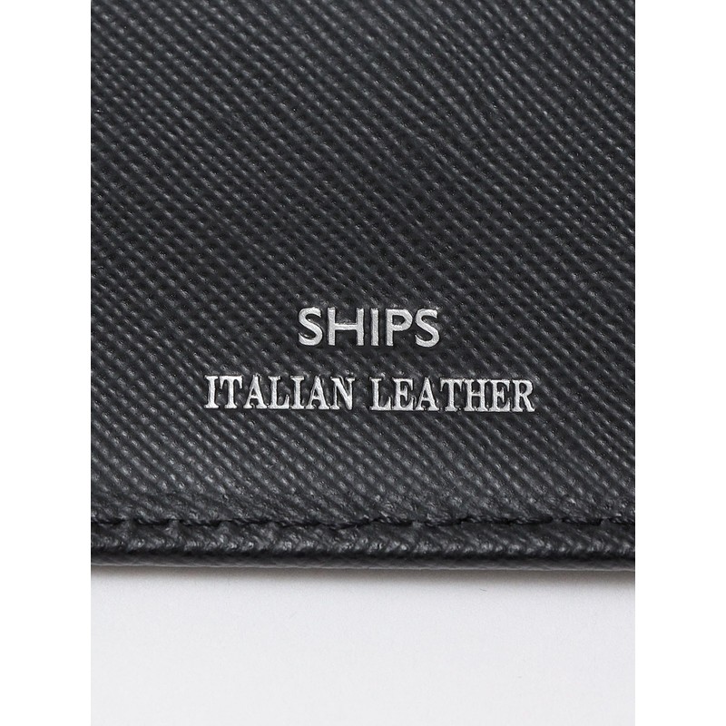 SHIPS 110030623 Men's Wallet SAFFIANO Leather Italian Leather Bifold Wallet,