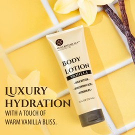 Nuva Botanicals Nuva Botanicals Vanilla Body Lotion for Women Dry Skin - Vanilla Lotion for Women with Hyaluronic Acid - Body Cream for Women with Shea Butter - Moisturizing and Hydrating Vanilla Body Care (8 fl oz)