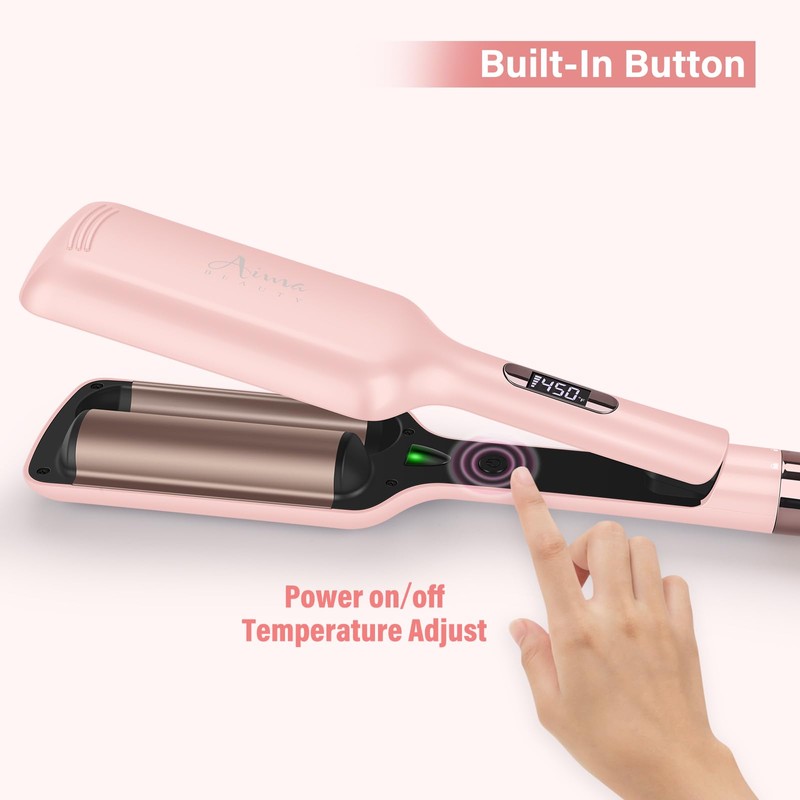 32mm (1.25") Aima Beauty Mermaid Hair Waver,Anti-Scald Wave Curling Iron