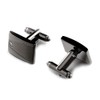 Rockyu Cufflinks Tie Pin Set, Men's, Simple, Black, Zirconia, Tie
