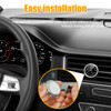 Dickno 2 PCS Stick on Dashboard Car Clock, Mini Tiny