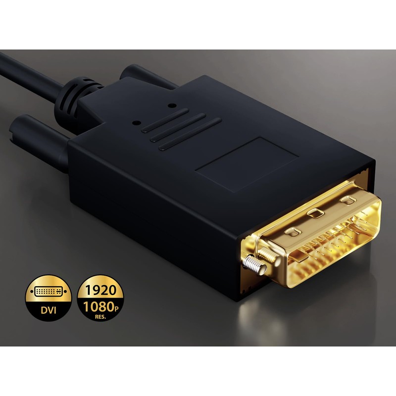 Cable Leader 6 ft Gold Plated Premium DisplayPort to DVI
