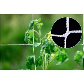 Trellis Netting5 x 15FT, 5 x 30FT,Polyester Plant Trellis Netting, Square Mesh Net for Climbing Plant, Fruits, Vegetables, Vines, Planting Auxiliary Mesh Net (5 * 15ft)