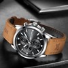 MEGALITH Men's Watch Stainless Steel Chronograph Watch Men's Waterproof Large