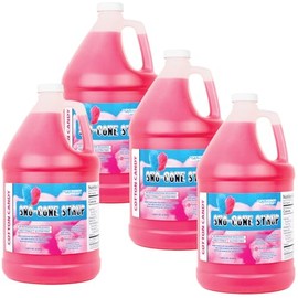 Cotton Candy Snow Cone & Shave Ice Syrup-case-4 Gallons