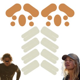 Anyhorse 22PCs Sun-Shield Patches – Cotton UV Strips in 7 Colors for Nose, Face & Body, Peel-and-Stick Outdoor Protection (02 White)