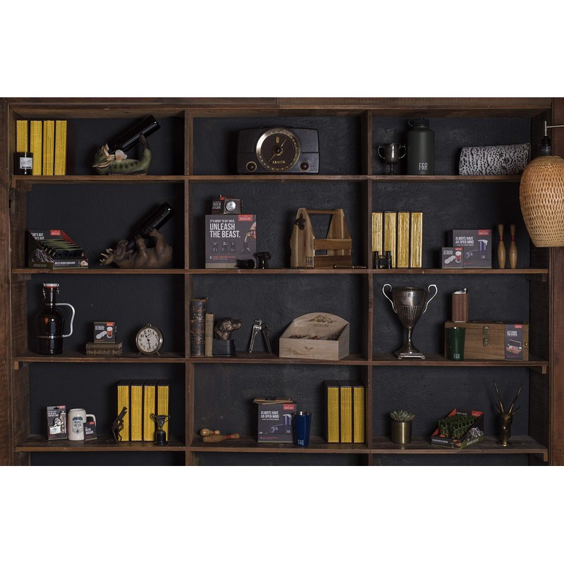 Foster & Rye Leather Texas Metal Flasks, 6 oz, Brown