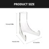 Ipetboom Acrylic Easel Plate Display Stands: Decorative Plate Holder Clear