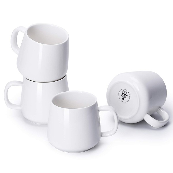 Teocera Coffee Mugs Set of 4-12oz Chip-Resistant Ceramic Cups with