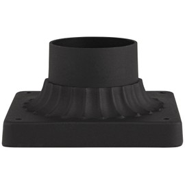 John Timberland Matte Black Finish Post Mount Adaptor
