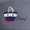CafePress Ahoy Unique Adjustable Baseball Hat Gray